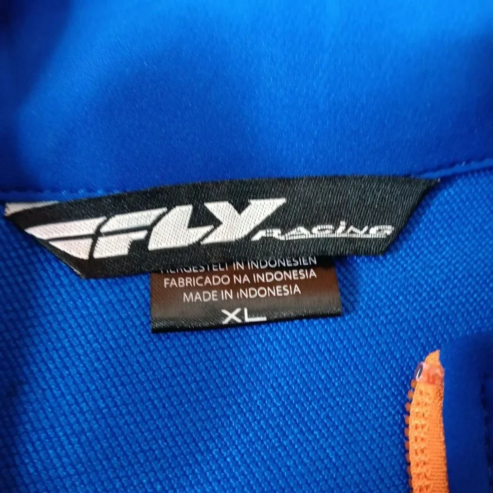 Fly Racing Mens XL Jacket Lightweight Stretch Blue Full Zip Performance - Picture 6 of 16